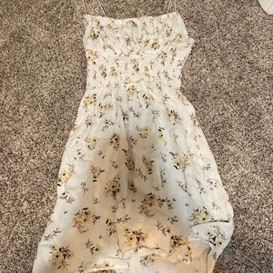 white floral summer dress